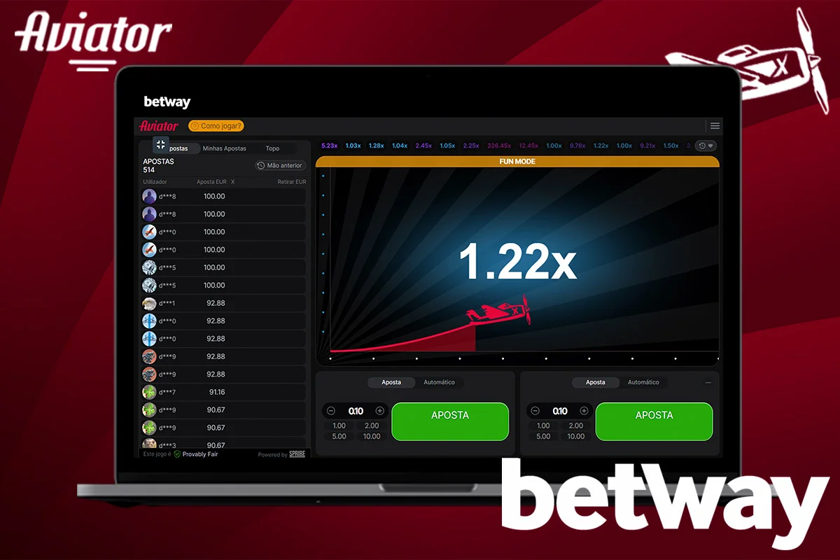 Betway África oferece uma excelente plataforma para o Aviator