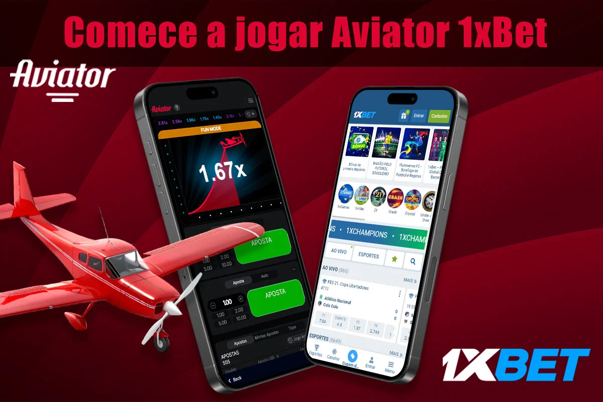 Como é que começo a jogar Aviator 1xBet?