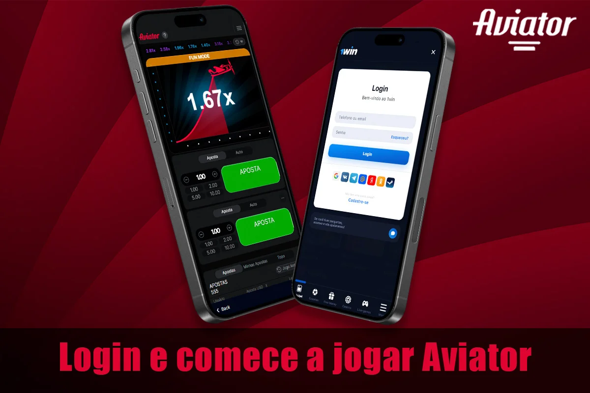 Informações sobre como iniciar sessão e começar a jogar Aviator