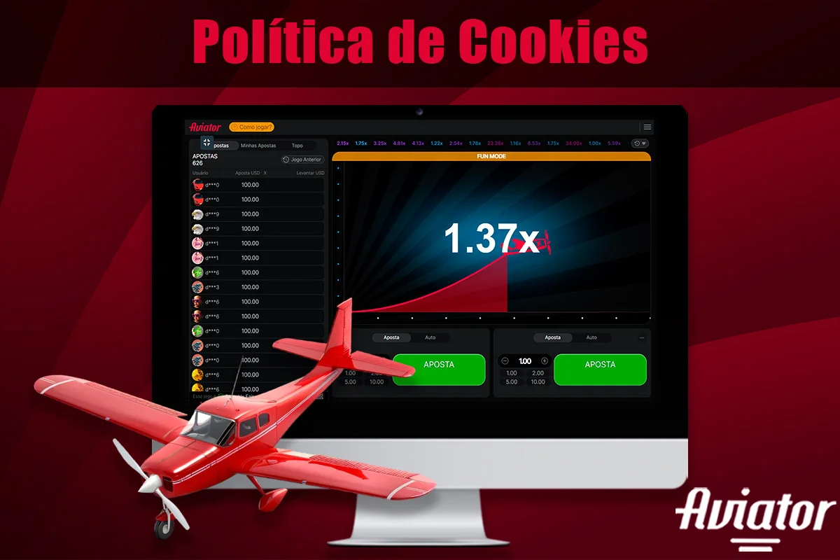 Informações sobre a Política de Cookies da Aviator's