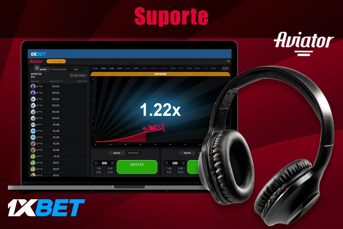 Informações sobre o Suporte 1xBet Aviator